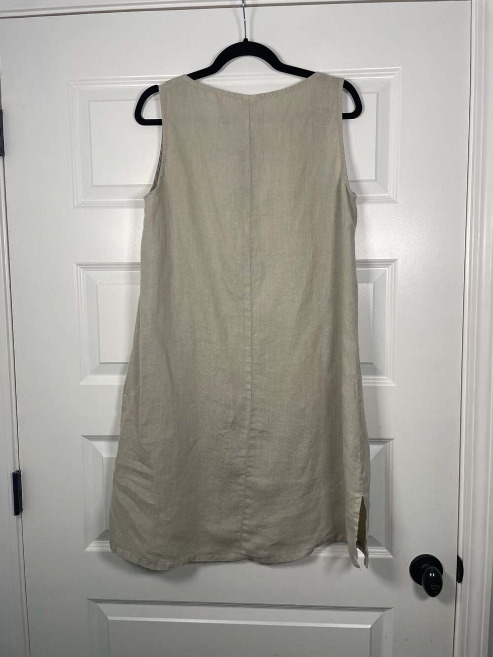 Pure Match 100% Linen Sleeveless Shift Dress Size M - Picture 2 of 4